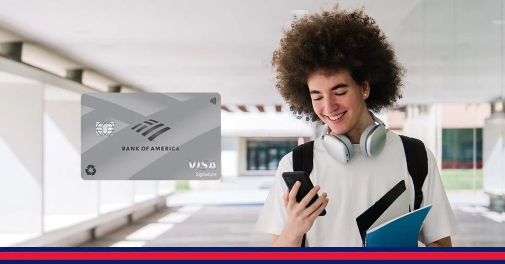 Benefits for the Bank of America® Unlimited Cash Rewards Credit Card for Students